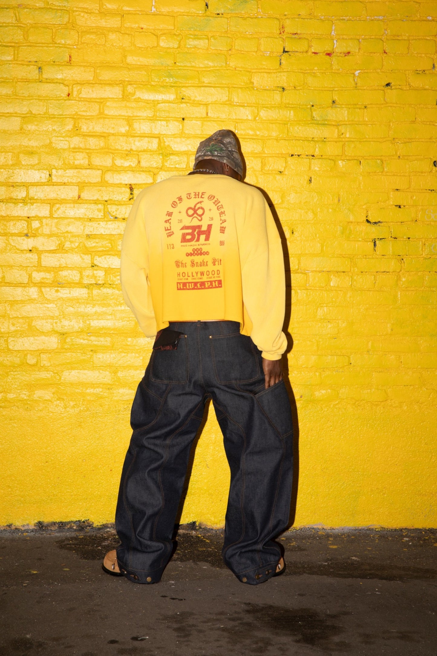 Cropped Dropped Shoulder Thermal