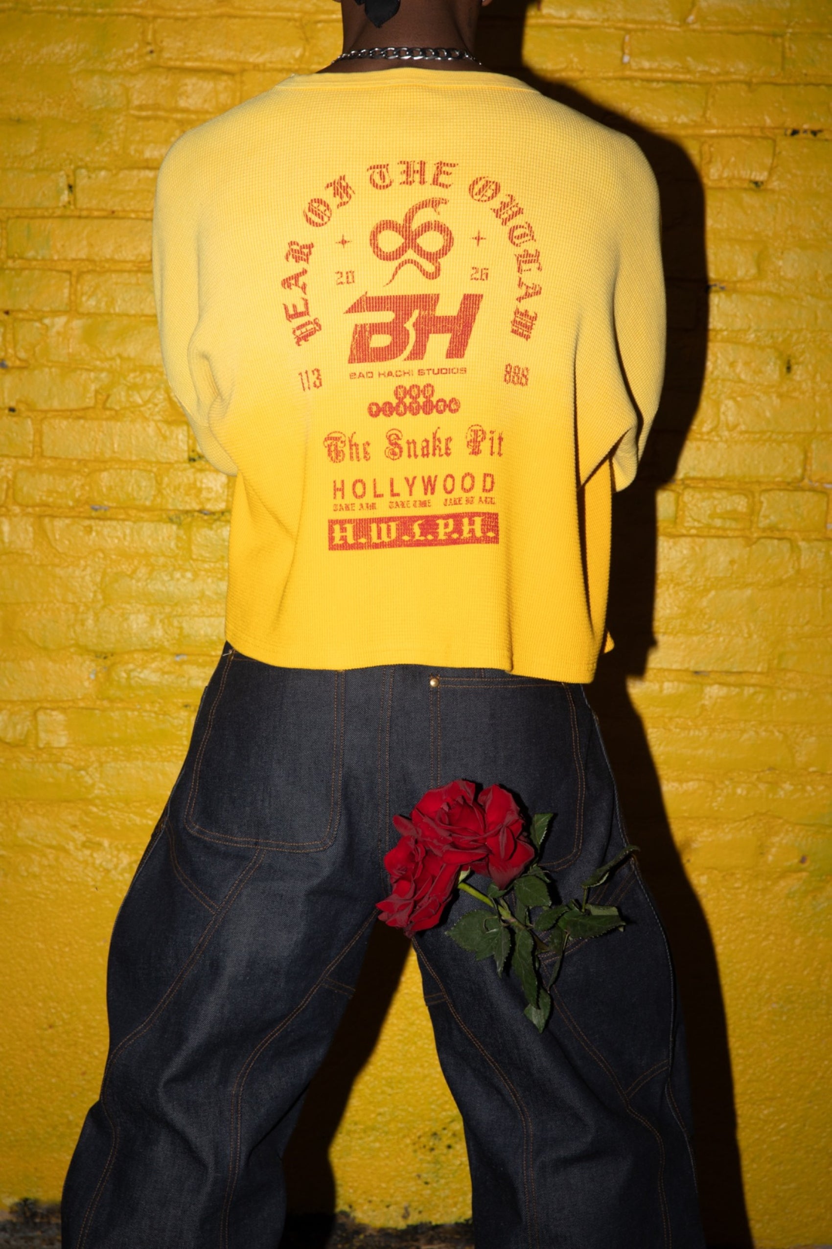 Cropped Dropped Shoulder Thermal