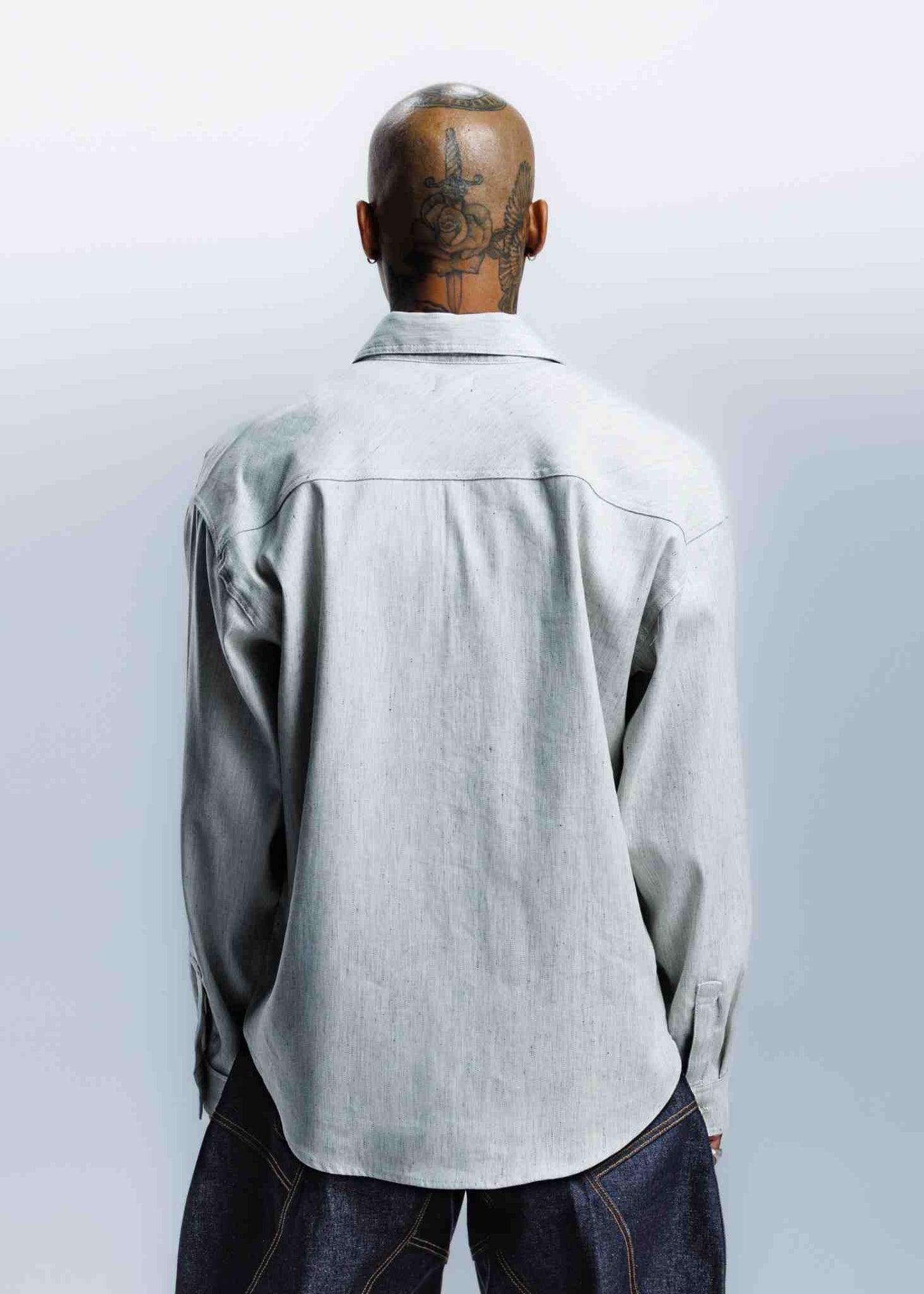 Long Sleeve Shirts Blue and White