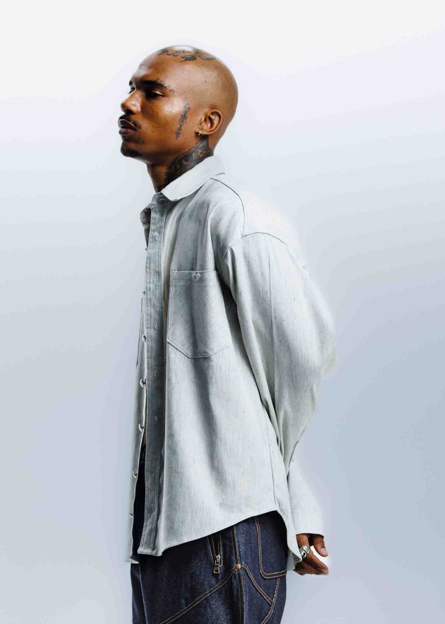 Long Sleeve Shirts Blue and White