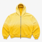 Yellow Thermal Lined Zip Up Hoodie