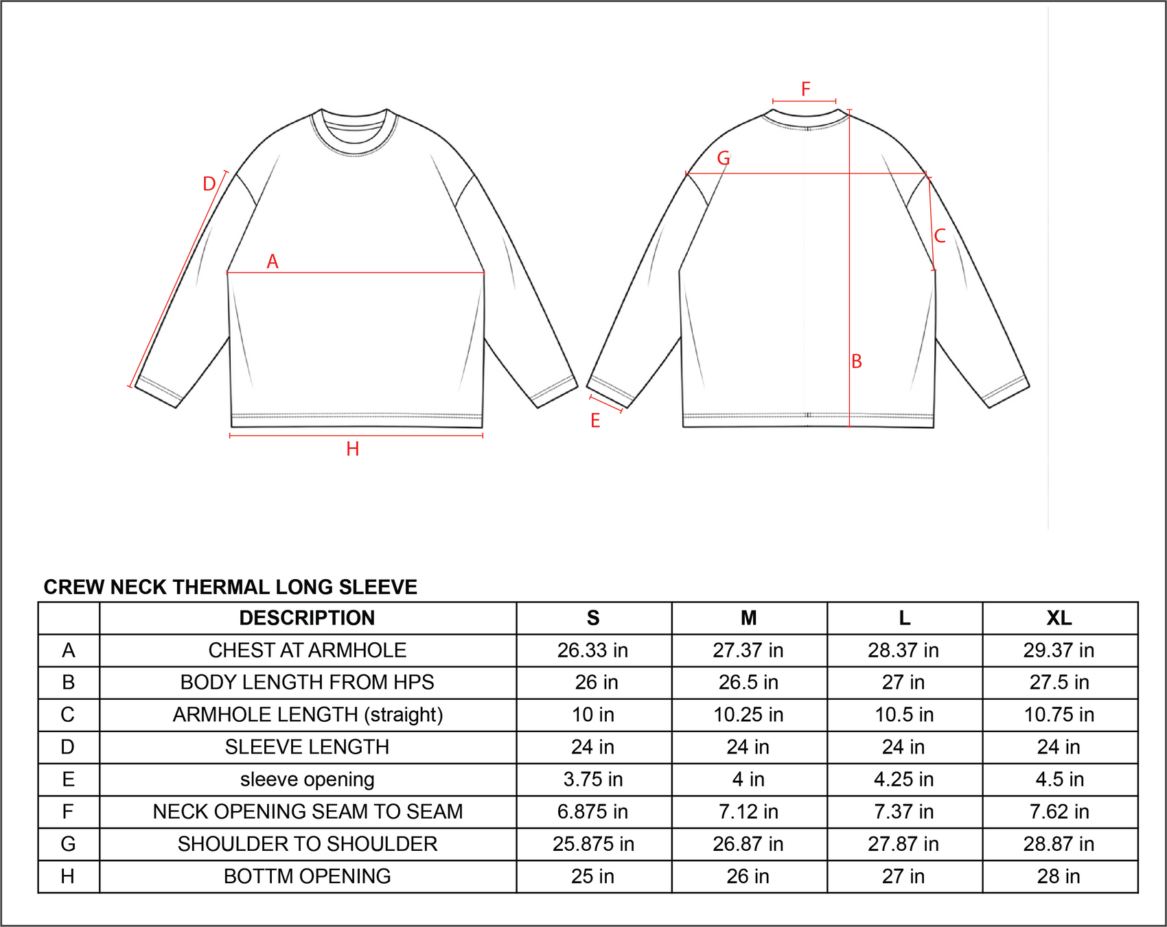 Cropped Dropped Shoulder Thermal (Black)